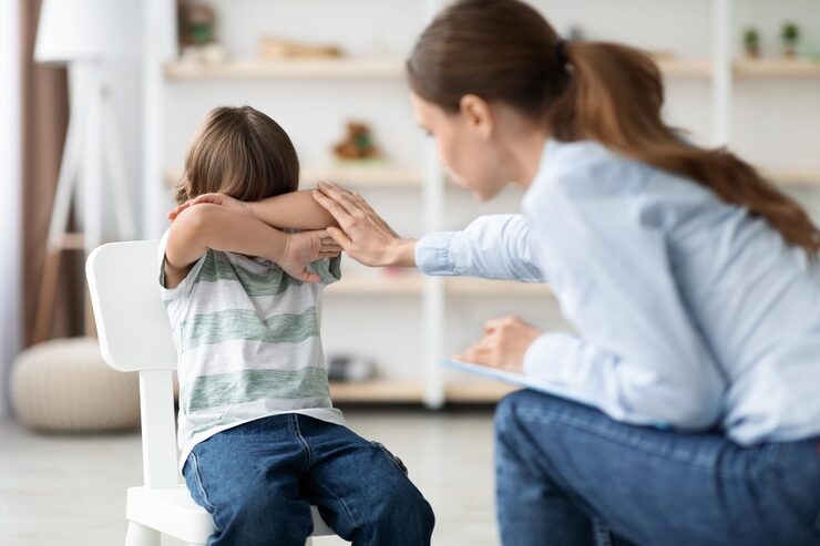 جلسة علاج صدمات الطفولة
